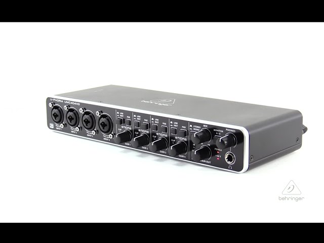 U-PHORIA UMC404HD Audiophile 4x4, 24-Bit/192 kHz USB Audio/MIDI