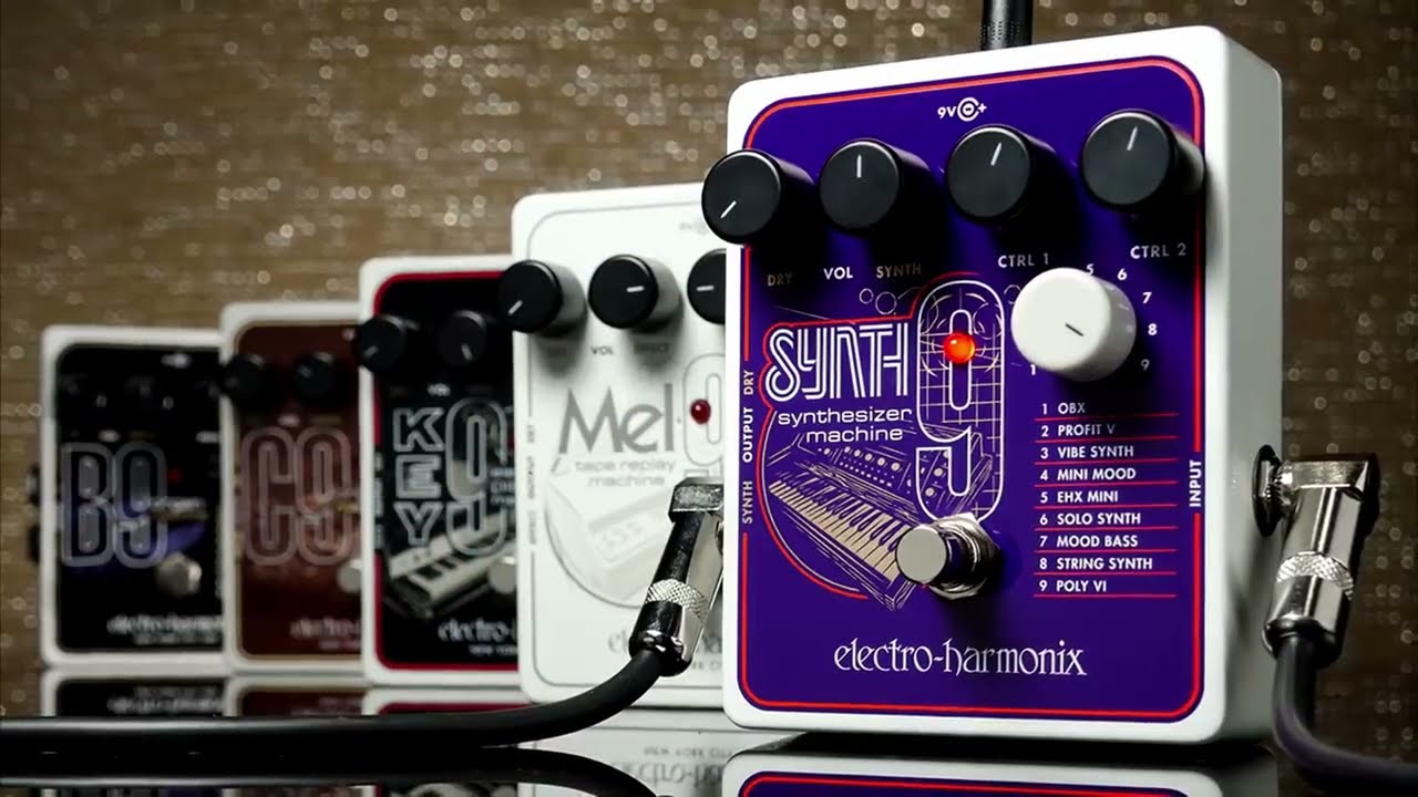 字幕付き】Electro Harmonix SYNTH9 Synthesizer Machine EHX Pedal