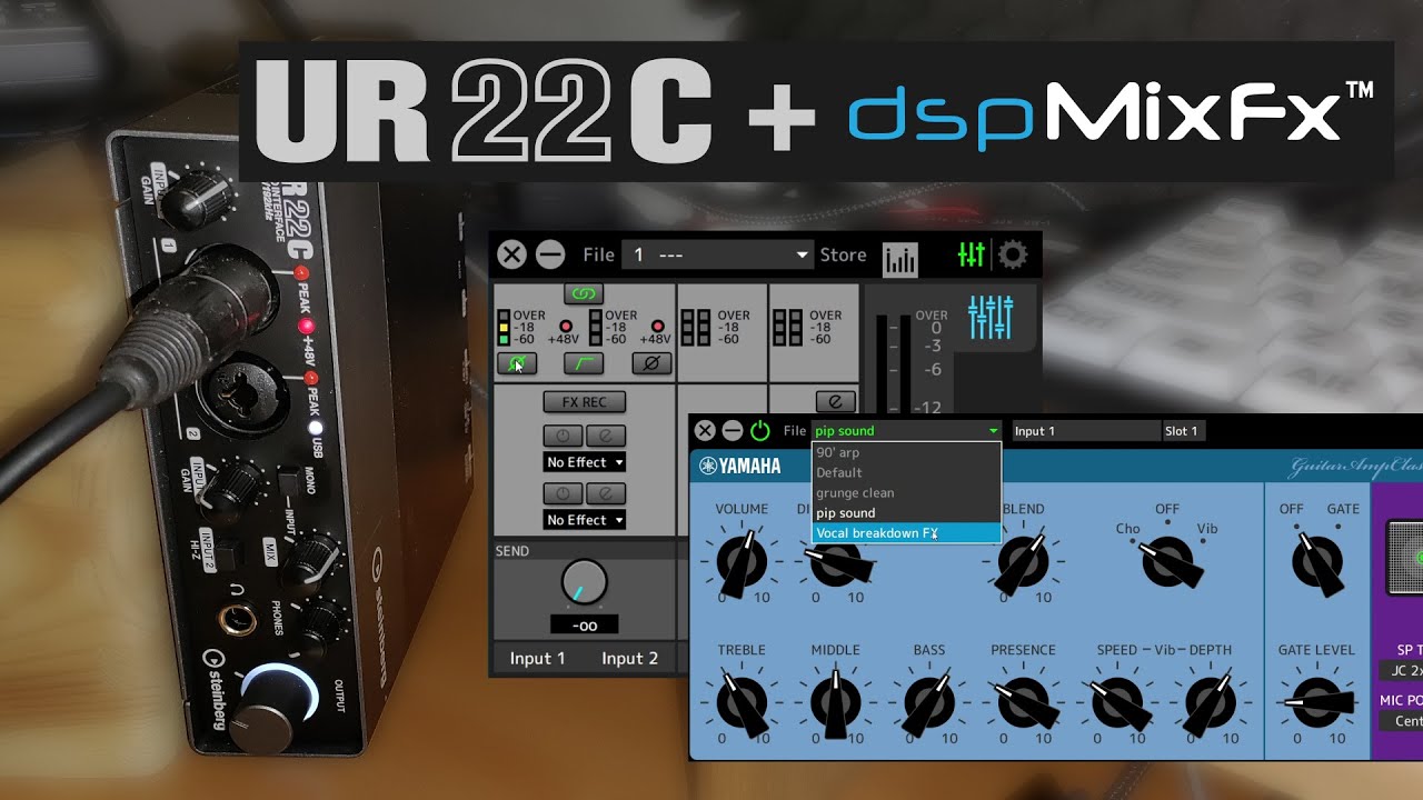 Steinberg UR22C driver and dspMixFx UR-C tools installation