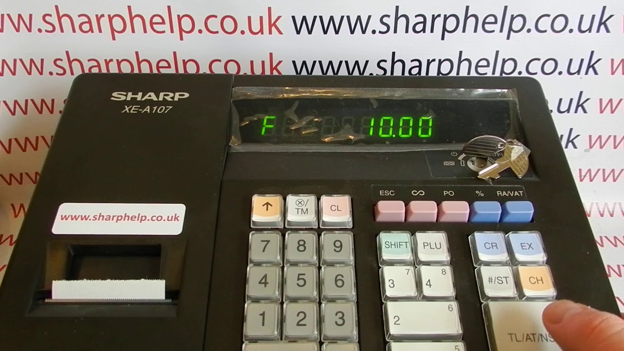 How To Void A Transaction Sharp XE-A107 / XEA107 / XE-A106