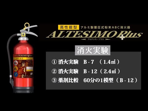 モリタ宮田工業】高性能型アルミ製蓄圧式粉末ABC消火器「アルテシモ