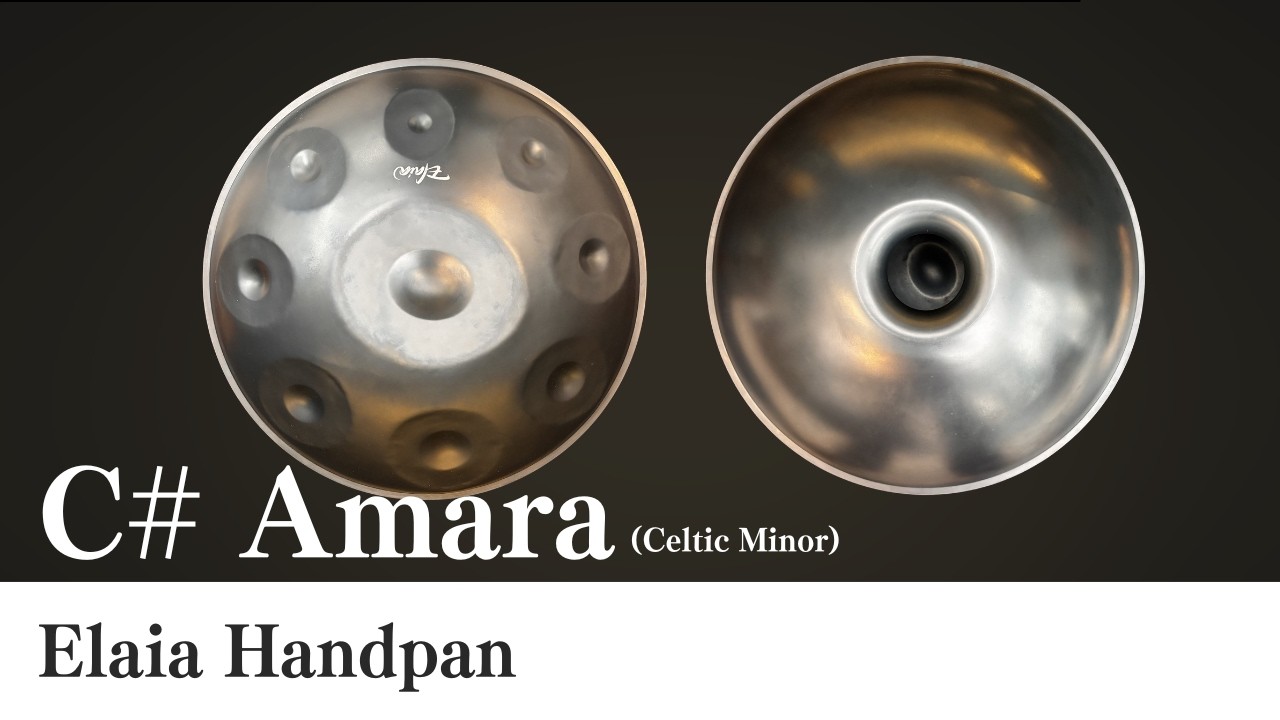 ハンドパン販売】 Elaia Handpan / C# Amara 9 (Celtic Minor) 試奏1