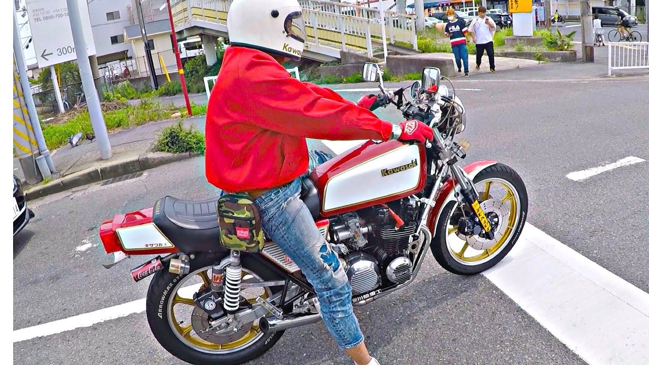 Z400FX 当時物モリワキショート管 直菅 - YouTube