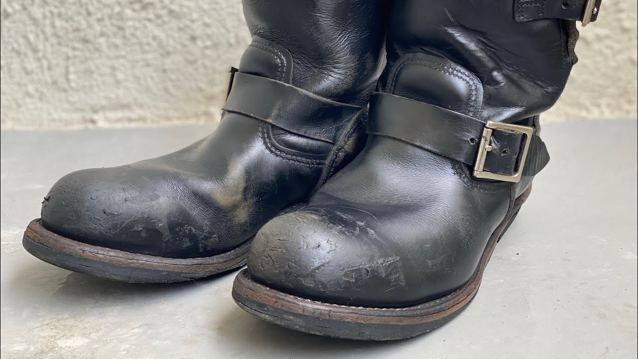 レッドウィング2976 ショートエンジニアブーツ ブラッククローム10ヶ月