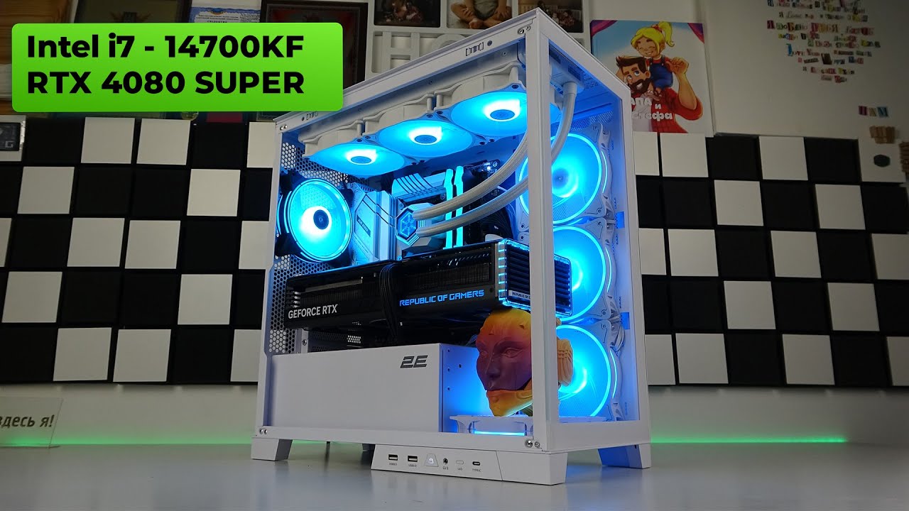 Intel i7 14700KF + RTX 4080 SUPER 👽 Built an awesome gaming PC +
