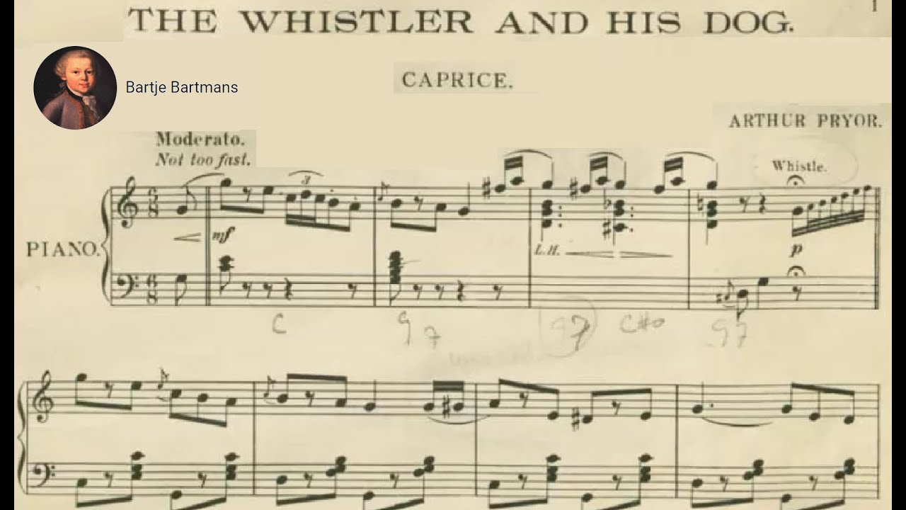 Arthur Pryor & Kerry Mills - The Whistler and his Dog (1905