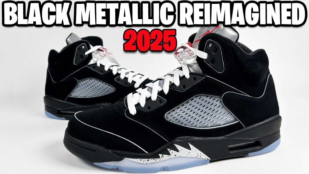 AIR JORDAN 5 BLACK METALLIC REIMAGINED 2025 REVIEW + 2025, 2011