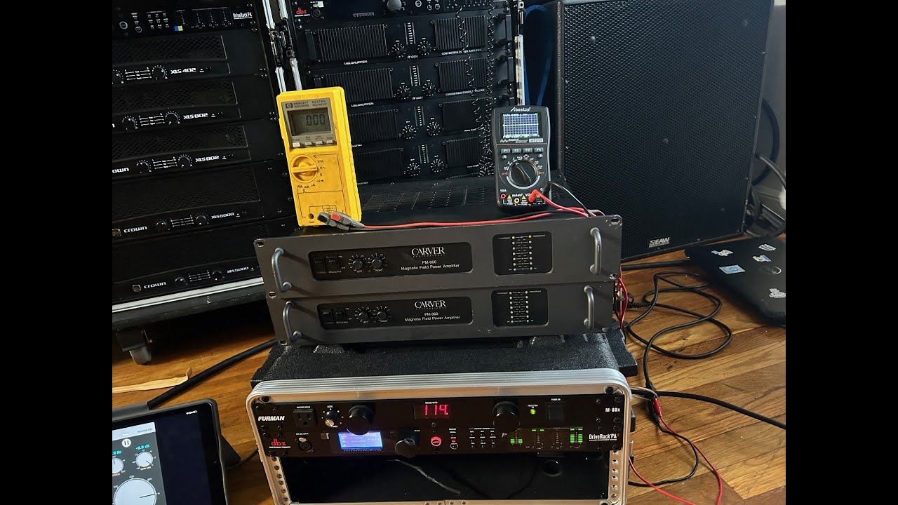 CARVER PM 900 & PM 600, POWER AT CLIPPING, AMP DYNO - YouTube