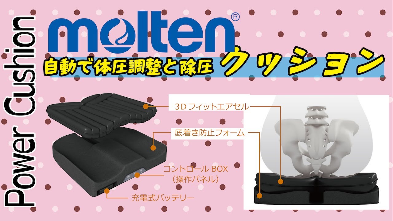 お尻を包み込んでくれる！？【クッションの世界～moltenパワー