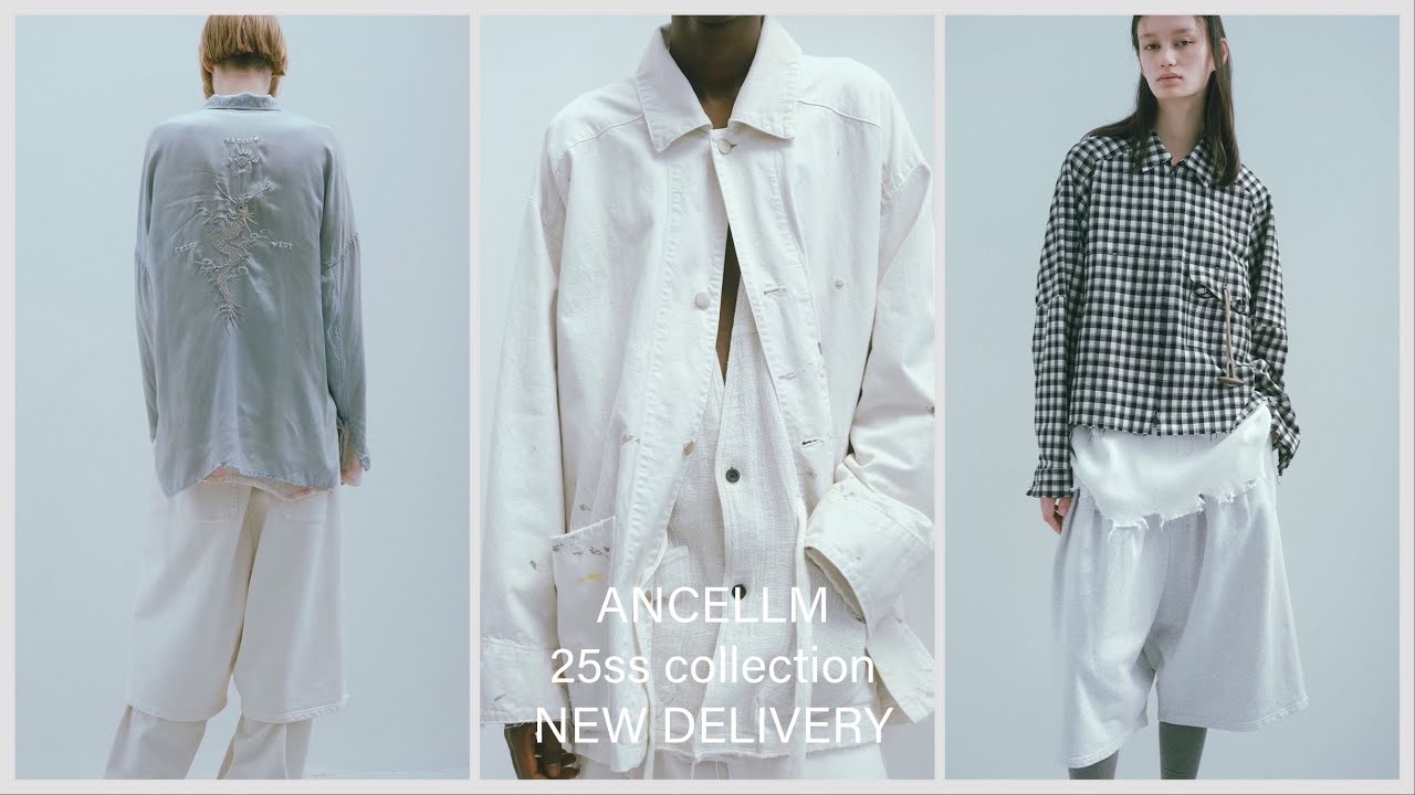 25SS】ANCELLM DENIM COVERALL(WHITE) ANC-JK44-A | IAAAM ONLINE STORE
