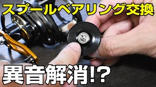ビッグシューターコンパクトのスプールベアリング交換で異音解消