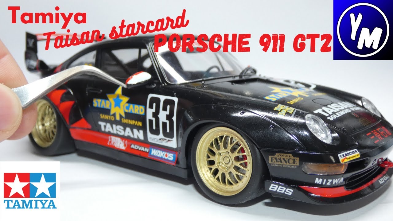 Tamiya taisan starcard porsche 911 gt2 full build - YouTube