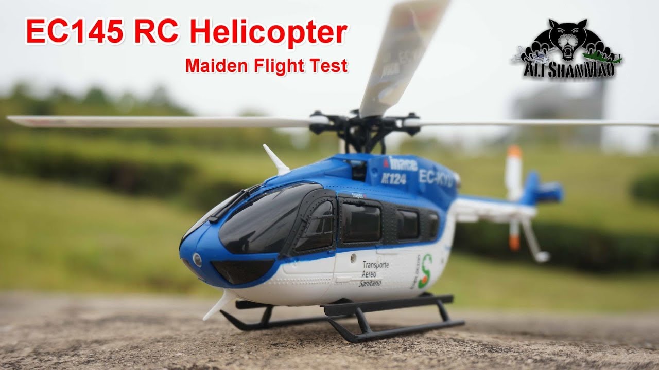 Eurocopter EC145 XK K124 Electric RC Helicopter Maiden Flight
