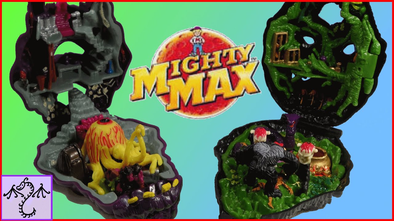 1993 Mighty Max Ape King & Cyclops playsets toy review - YouTube