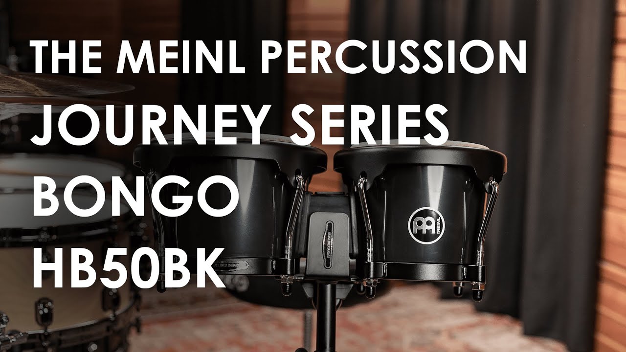 Meinl Percussion Journey Series Bongo, Black HB50BK - YouTube
