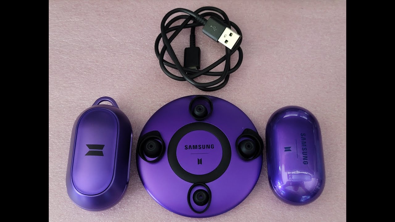 Purple BTS Samsung Wireless Charger Unboxing *Buds in thumbnail