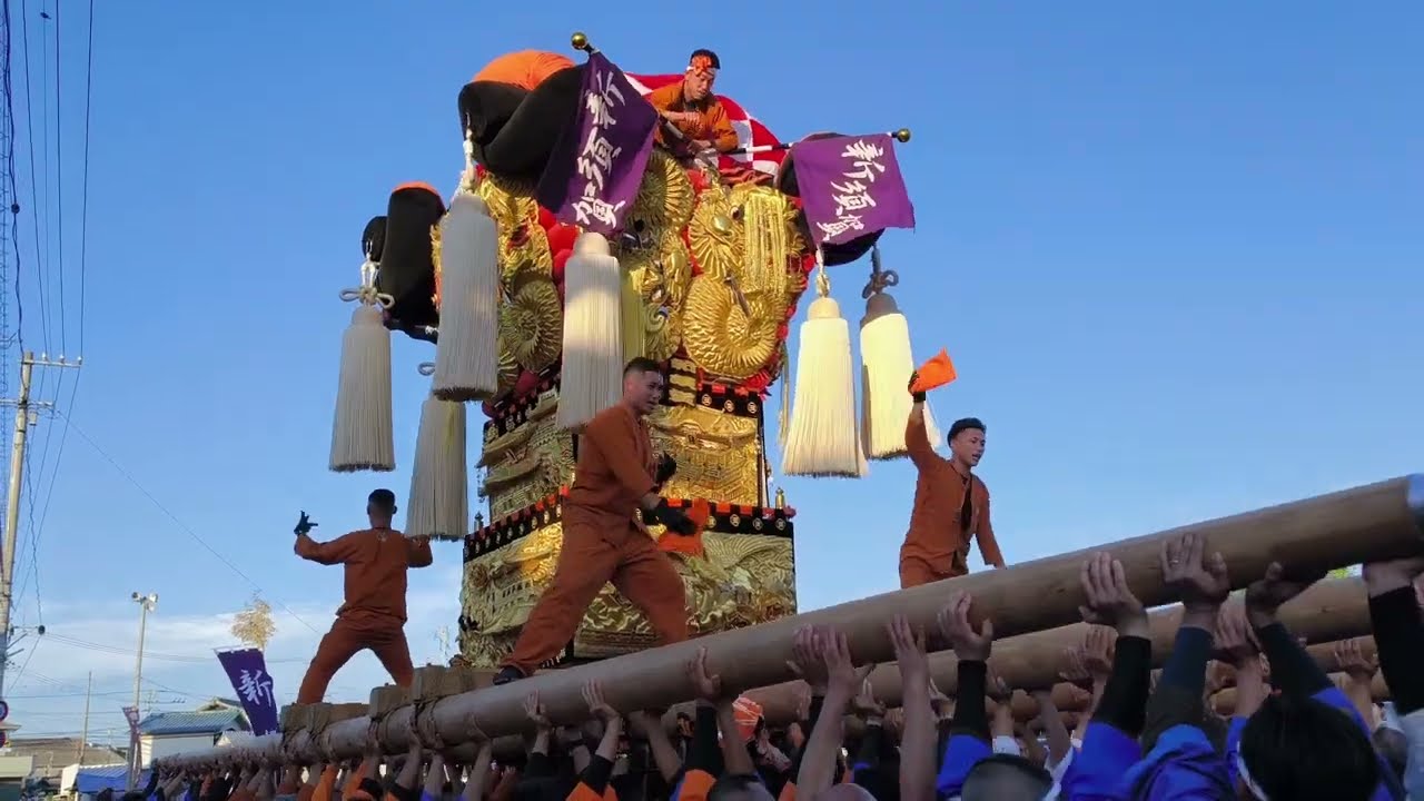 新居浜太鼓祭り2025】川西地区 大江太鼓台、東町太鼓台、新須賀太鼓台