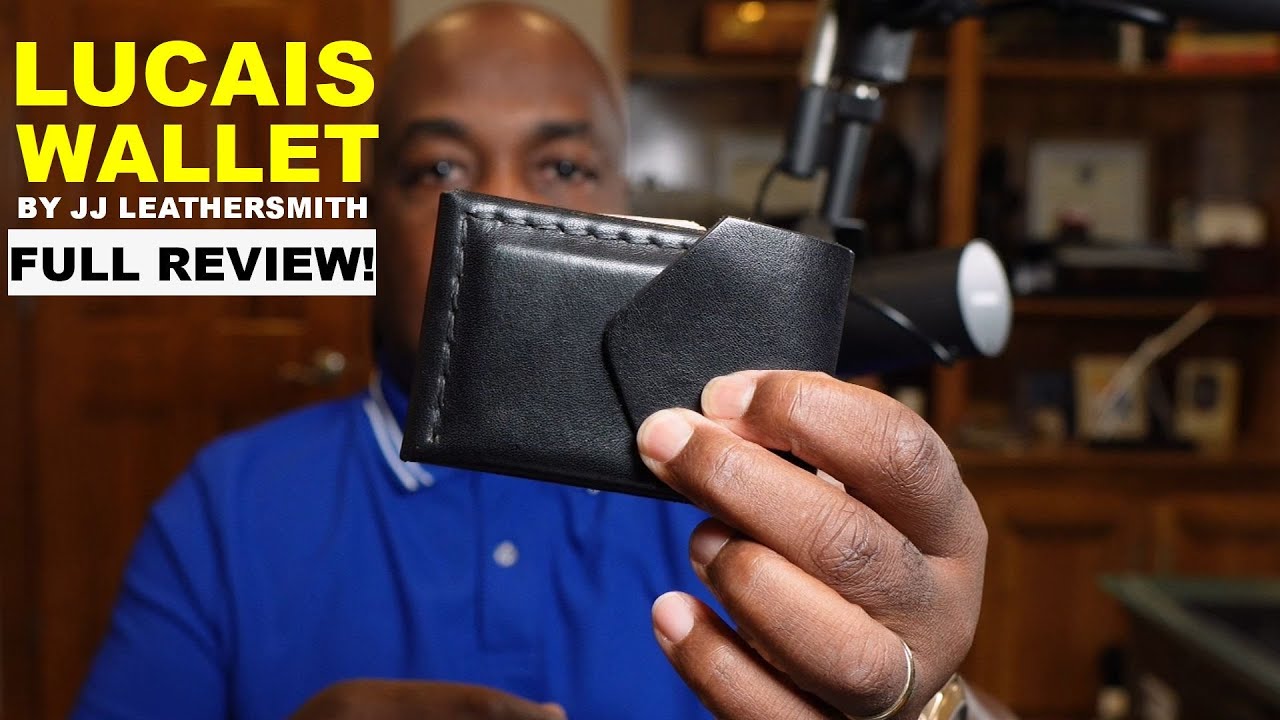 Up Close Look at the JJ Leathersmith Lucais Wallet in Black. - YouTube