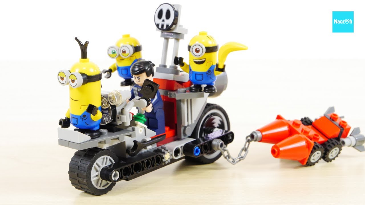 LEGO Minions Unstoppable Bike Chase Speed ​​Build & Review (75549