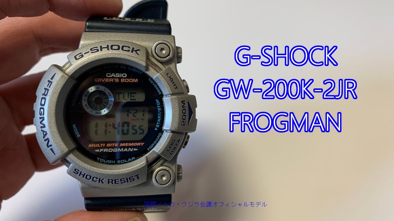 CASIO G-SHOCK GW-200K-2JR FROGMAN【国際イルカ・クジラ会議