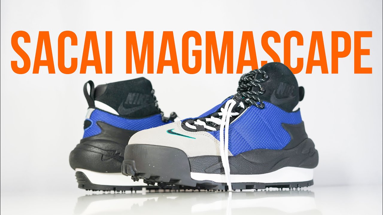 NIKE x SACAI MAGMASCAPE | Unboxing, review & on feet - YouTube