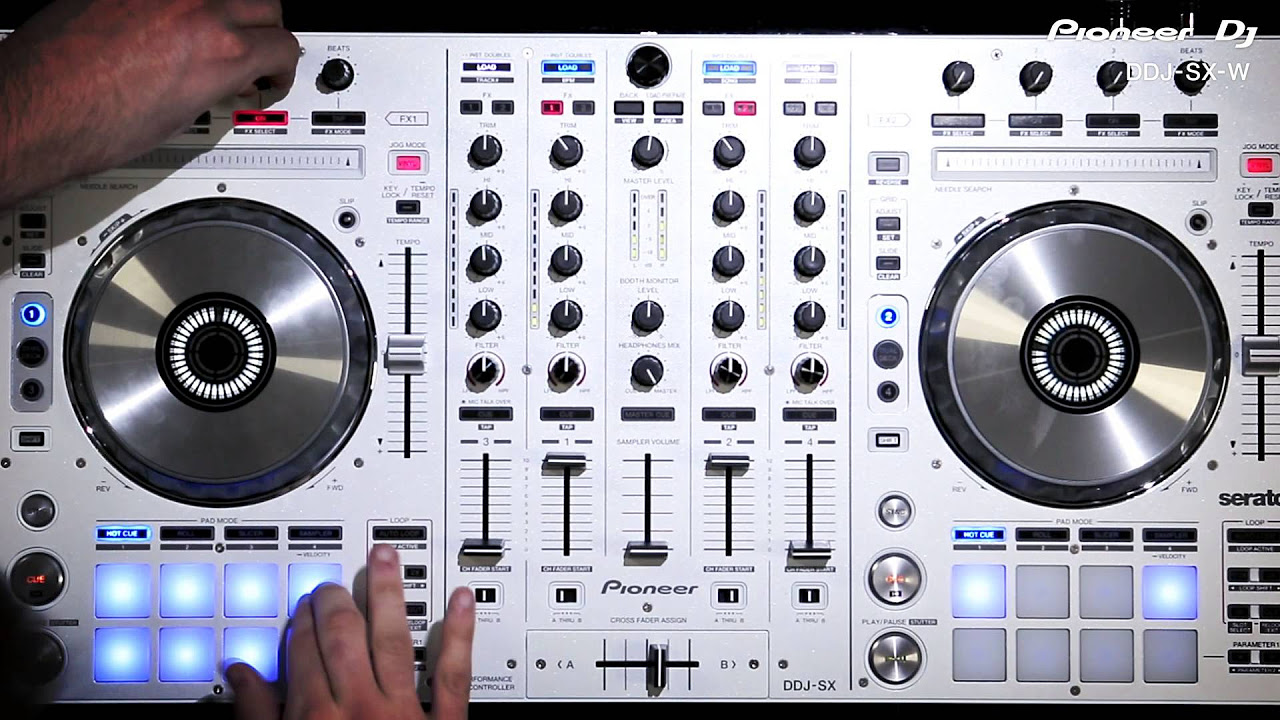 DDJ-SX-W Pearl White Serato DJ Controller - YouTube