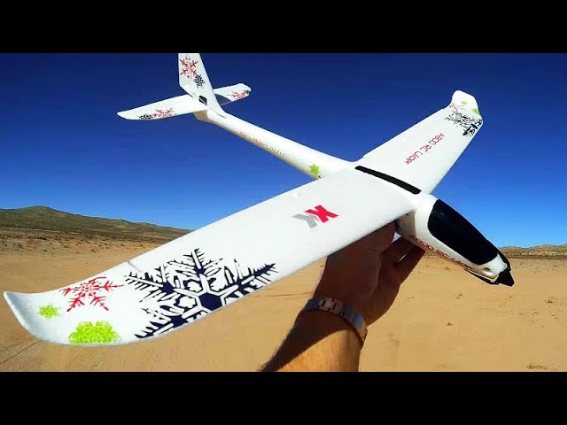XK A800 RTF Four Channel Stabilized RC Glider Plane Flight Test