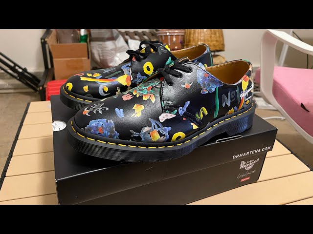 Yohji yamamoto x supreme x dr martens 1461 - YouTube