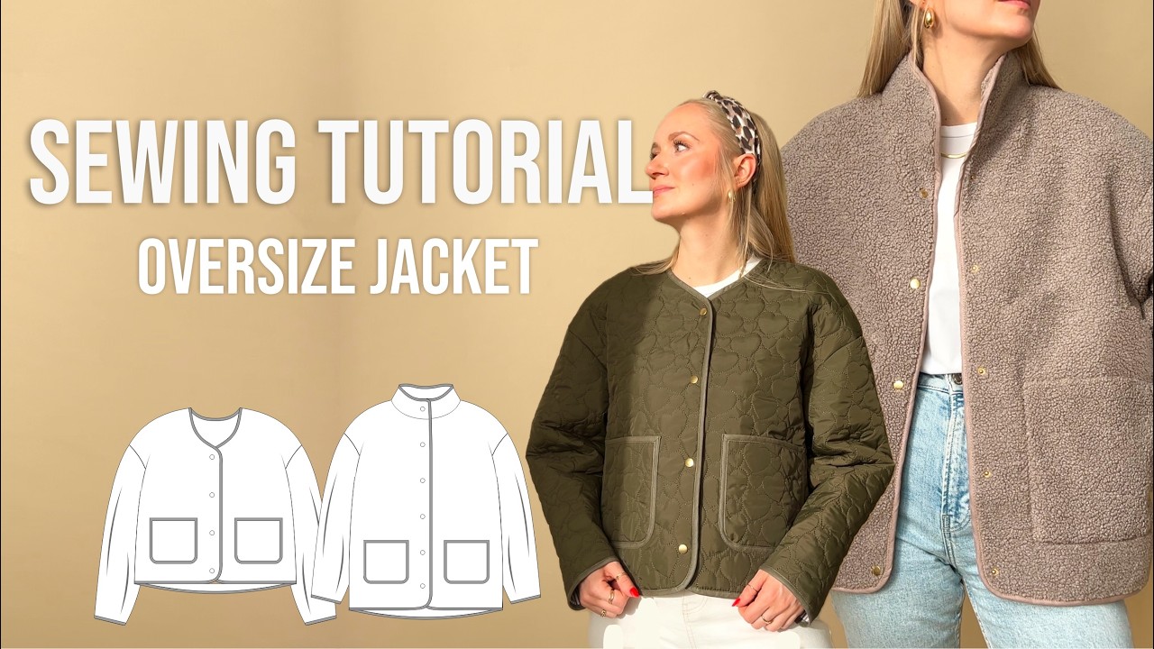 DIY oversize jacket - step-by-step video tutorial / Jakob jacket