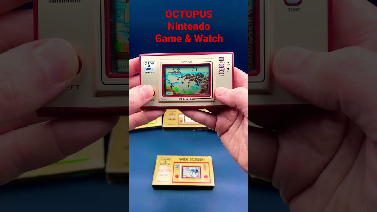 Nintendo Game & Watch - Octopus - Widescreen (OC-22) Gameplay