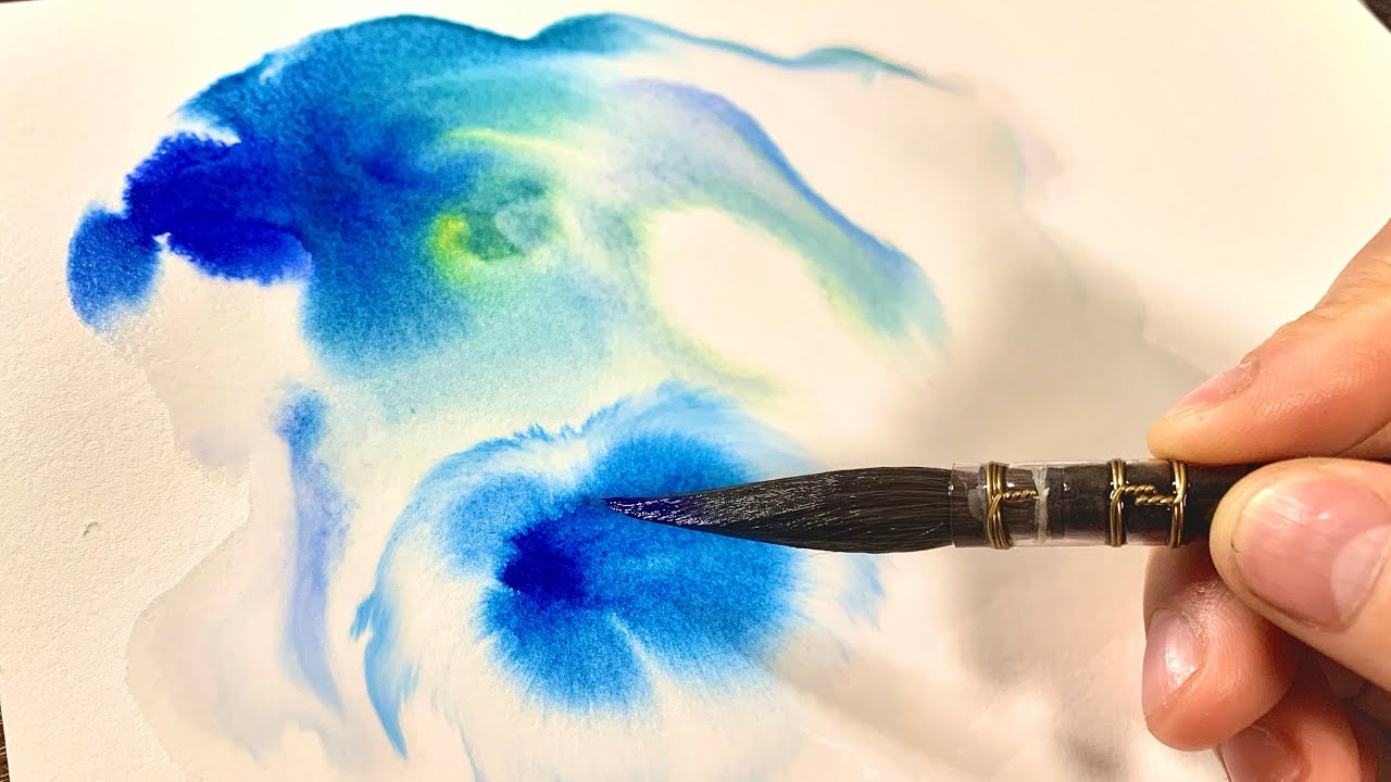 These gorgeous watercolors with amazing bleeding are just divine