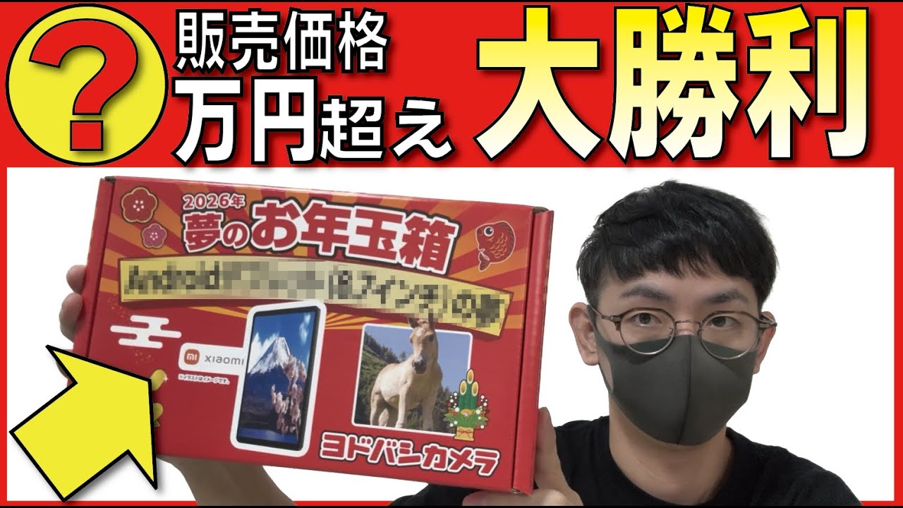 2026年】ヨドバシカメラ「夢のお年玉箱」がキター！何が入っている