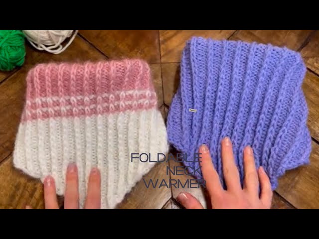 Short Version)Quick & Easy Tutorial: How to Knit a Foldable Neck