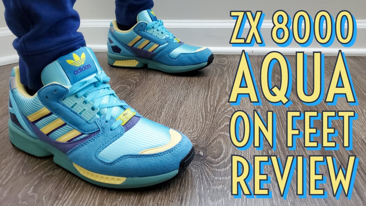 Adidas ZX 8000 Aqua On Feet Review (FY7686) #Adidas #ZX8000