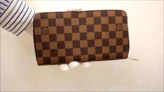 ルイヴィトンのダミエ ジッピーオーガナイザー 長財布 N60003 製造番号