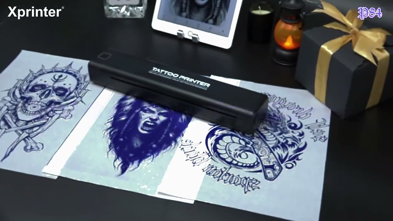 Easily print tattoo stencil with Xprinter P84 portable tattoo