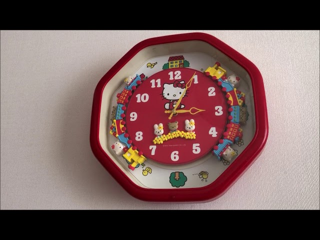 ハローキティ 汽車メロディからくり時計 12曲全曲（電子音）4MH766
