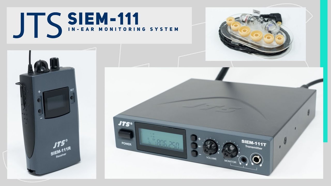 JTS / SIEM-111 ステレオインイヤーモニターシステム - YouTube