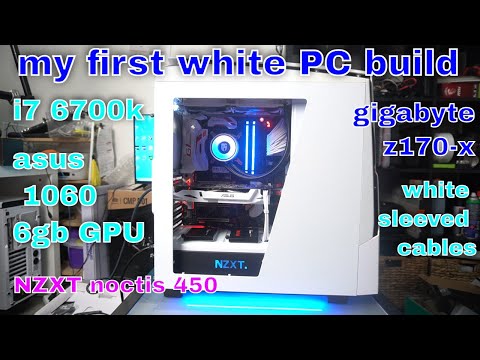 my first white gaming pc build pc build NZXT i7 6700k gtx1060 850w