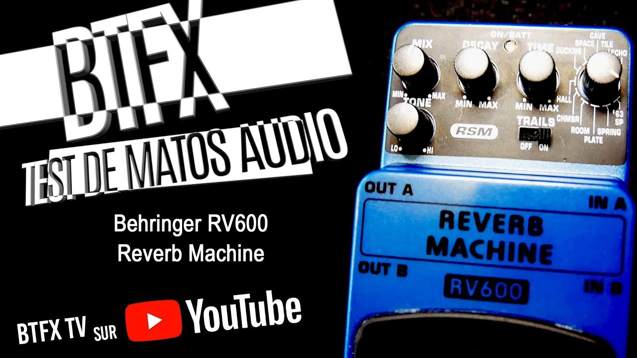Test RV600 Reverb Machine Behringer - YouTube