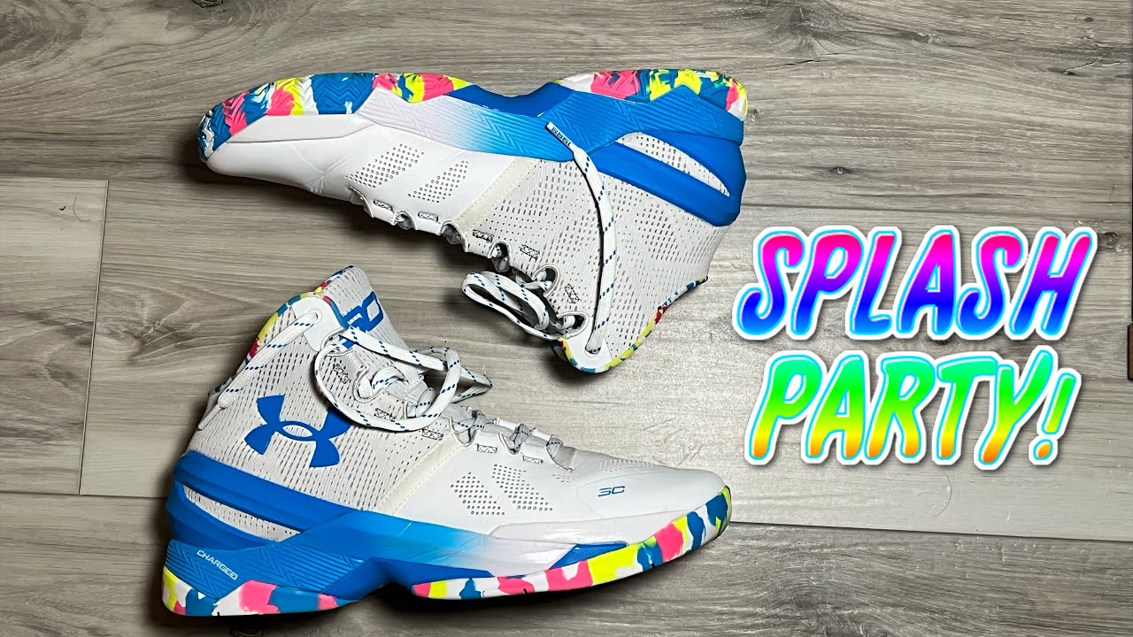 CURRY RETRO 2 SPLASH PARTY! The BEST outdoor hoop shoe! - YouTube