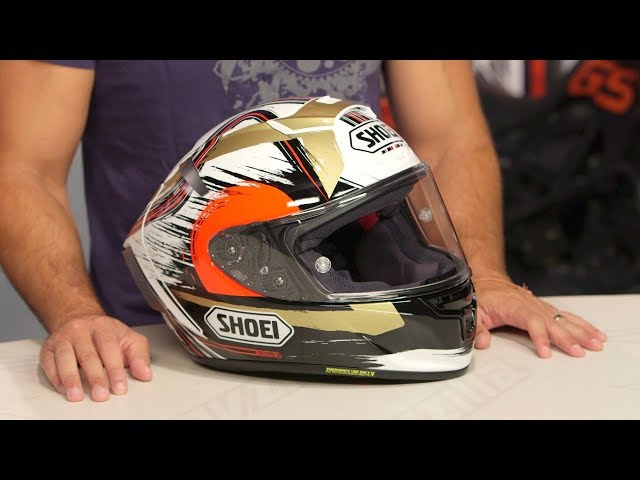 Shoei X-14 Marquez Motegi Helmet Review at RevZilla.com - YouTube