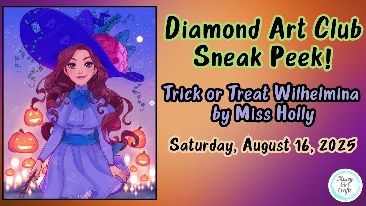 SPOILER mystery kit - halloween by bonnie white | diamond art club