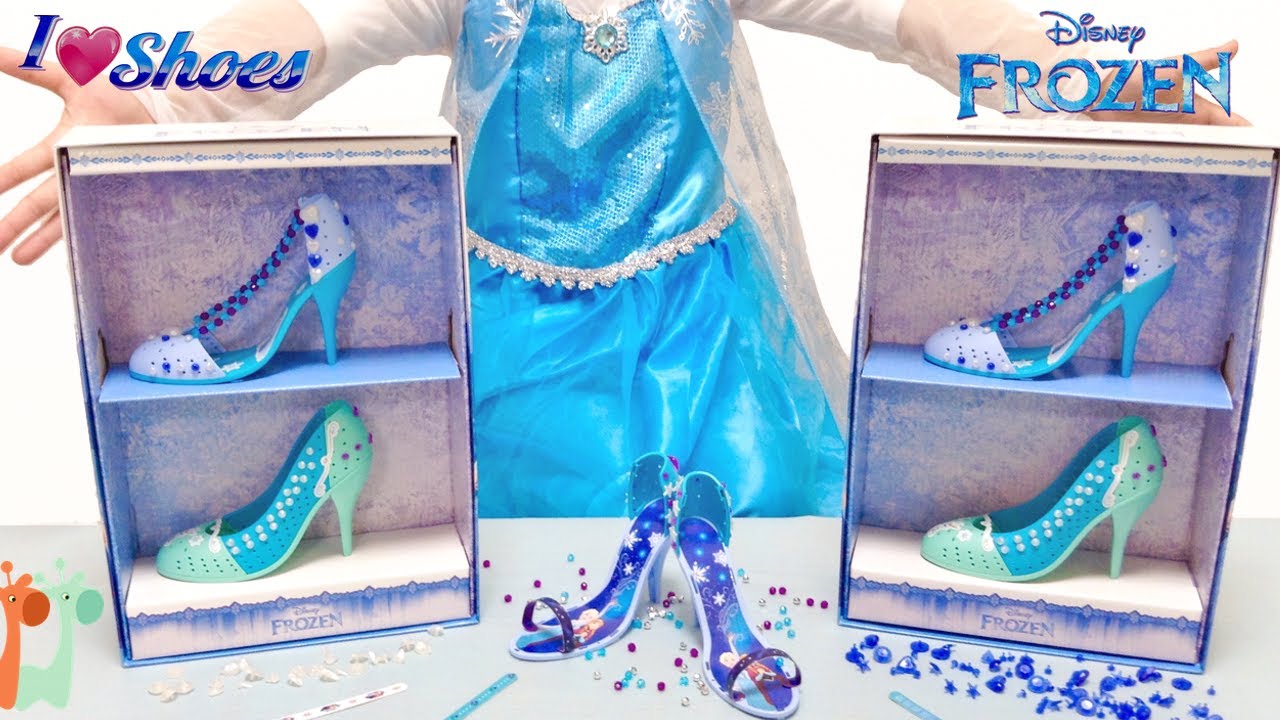 Disney Frozen Elsa Shoe Store Playset , Decorate Shoes : I Love