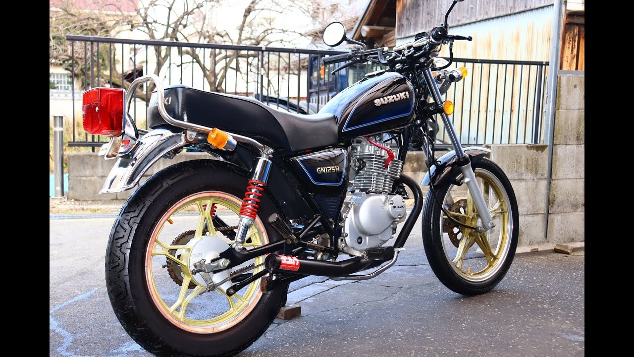 ☆GN125H☆激シブ！旧車スタイル☆快調セル一発☆良音♪ショート管