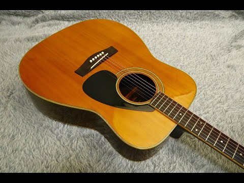 Yamaha FG-400J Rare Black LabelSpruce/Coral Rosewood body Made in