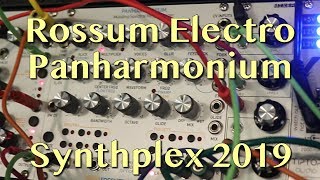 Rossum Electro Panharmonium | Synthplex 2019 - YouTube