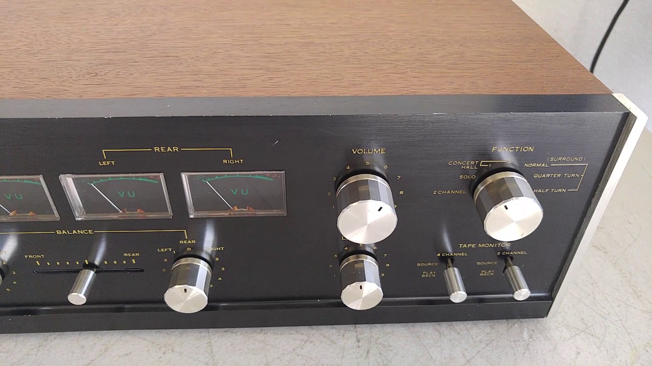 Vintage Sansui QS-1 Quadraphonic Preamp - YouTube