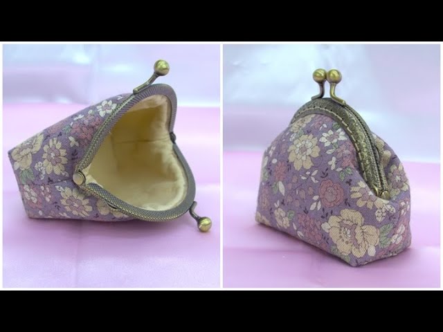 ハンドメイド】親子がま口ショルダーポーチの作り方 【DIY】【手作り