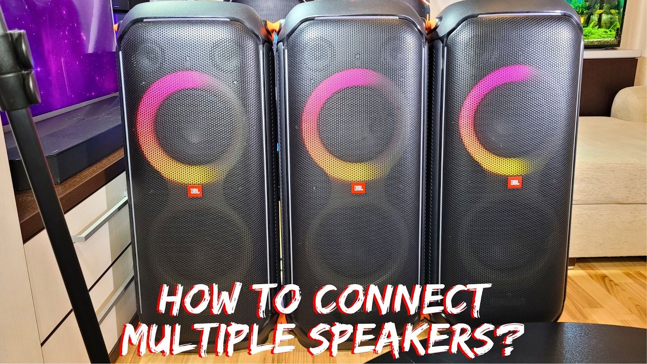 How to connect 3 JBL Partybox 710 and play sound at the same time